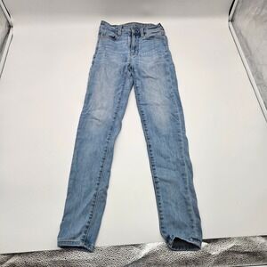 American Eagle Outfitters Womens Size 00 Regular High Rise Skinny Jeans Stretch